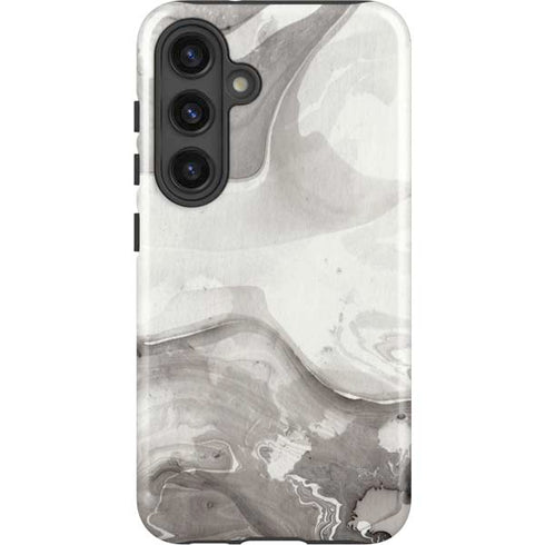 Marbleized Grey Galaxy S25 Impact Case